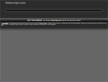 Tablet Screenshot of linkscript.com
